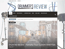 Tablet Screenshot of drummersreview.com